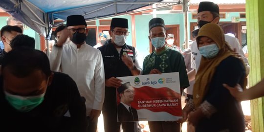 Santuni Korban Longsor Bogor, Ridwan Kamil Pesan ke Warga Waspada Cuaca Ekstrem