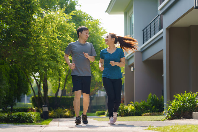 jogging