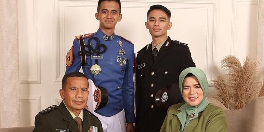 Potret 1 Keluarga TNI-Polri, Ayah Letkol, 2 Anaknya Taruna AAL & Bintara Polisi