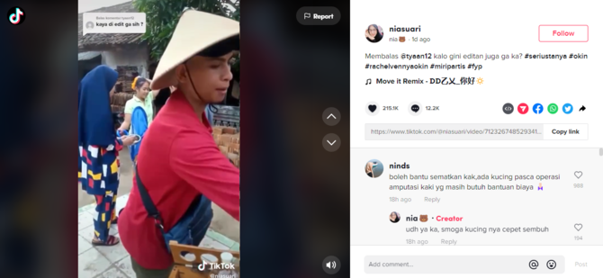 sosok tukang jamu ini viral di media sosial wajahnya mirip okin mantan suami rachel