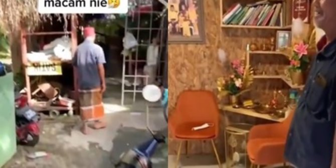 deretan rumah gubuk dari luaran namun dalamannya mewah bikin tercengang