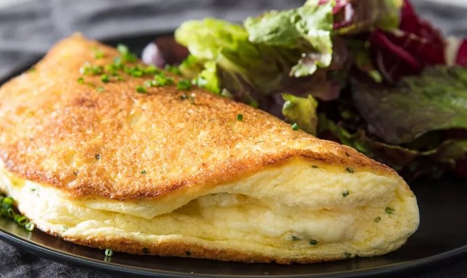 resep souffle omelette