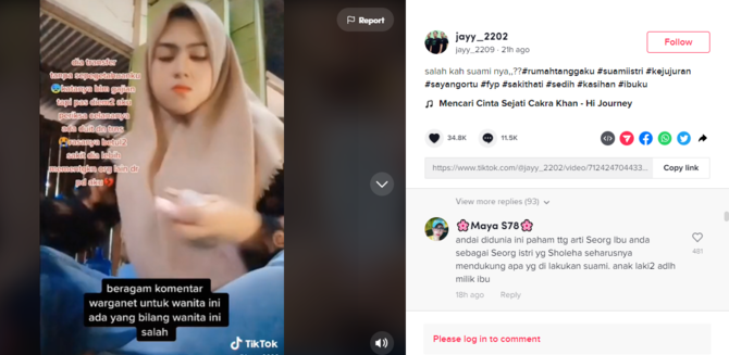 viral wanita ini kesal suaminya kirim uang ke orang tuanya banjir hujatan