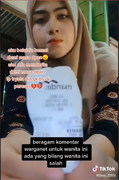 viral wanita ini kesal suaminya kirim uang ke orang tuanya banjir hujatan
