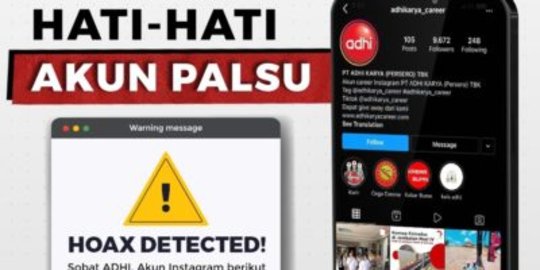 CEK FAKTA: Waspada Rekrutmen Palsu Mengatasnamakan PT Adhi Karya