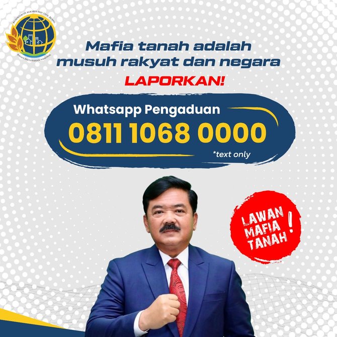 menteri hadi tjahjanto luncurkan hotline pangaduan masyarakat