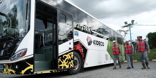 Tekan Emisi Karbon, Perusahaan Tambang Ini Manfaatkan Bus Listrik Buatan Anak Bangsa