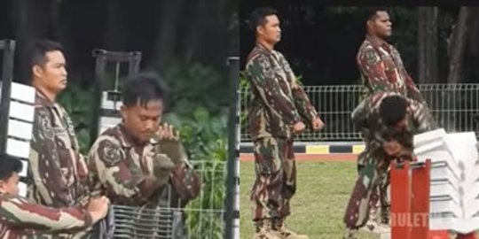 Prajurit Kopassus Tangan Kosong Hancurkan Benda Keras, Rombongan Taruna Akmil Takjub