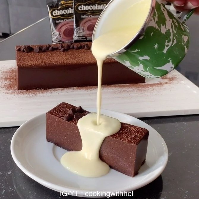 12 resep puding cokelat manis dan lembut camilan ringan menyehatkan