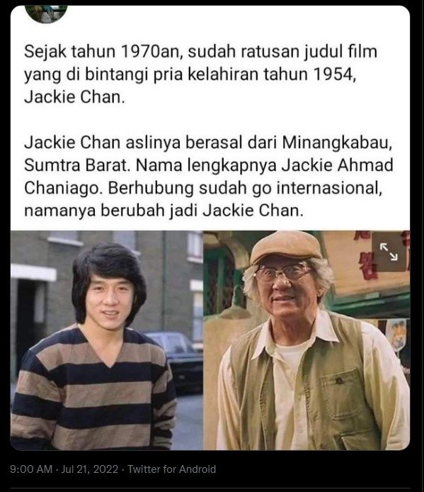 hoaks soal jackie chan