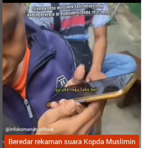 viral kopda muslimin telepon art sebelum tewas