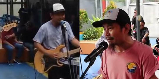 Hibur Para Napi, Ini 4 Potret Zul Zivilia Nyanyi di Lapas