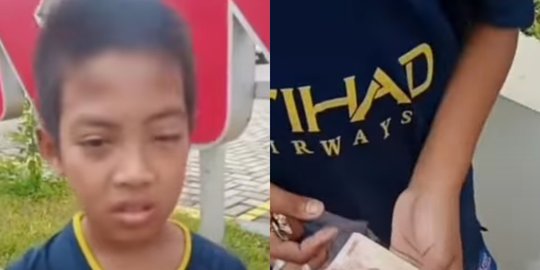 Viral Bocah Jualan Keripik di Bandar Lampung, Ditipu Pembeli Bayar Pakai Uang Palsu