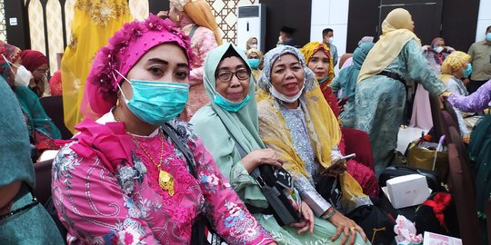 Foto-Foto Jemaah Haji di Sulsel Berdandan Gemerlap