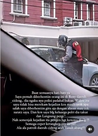 pria diduga polisi gadungan