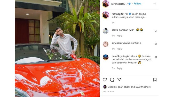 raffi ahmad bosan jadi sultan