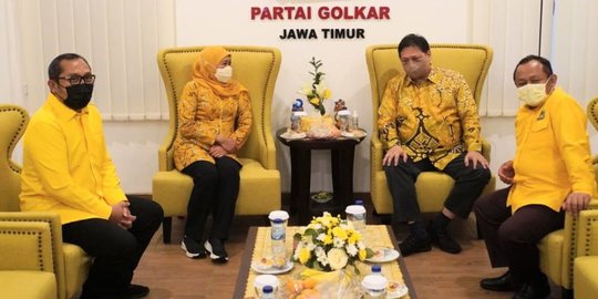 Golkar Jatim Ingin Duetkan dengan Airlangga di 2024, Ini Kata Khofifah