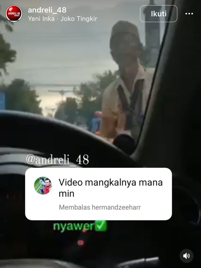 viral kakek pengemis nyawer biduan