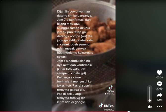 wanita ini kena prank si cowok yang dijanjiin mau datang