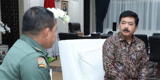 Kasad Dudung Abdurachman Kunjungi Menteri ATR Hadi Tjahjanto Bahas Mafia Tanah