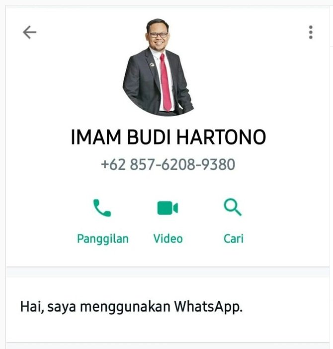 cek fakta waspada akun whatsapp palsu catut nama wakil wali kota depok