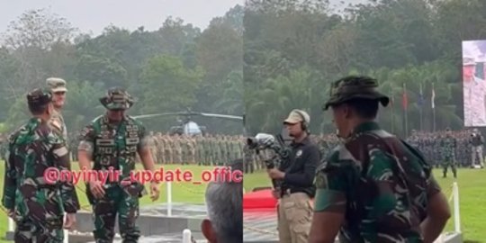 Momen Panglima TNI Lupa Bawa Tongkat Komando lalu Ambil Sendiri, Aksinya Disorot