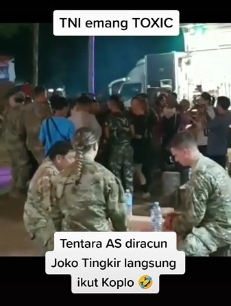 tentara amerika joget koplo