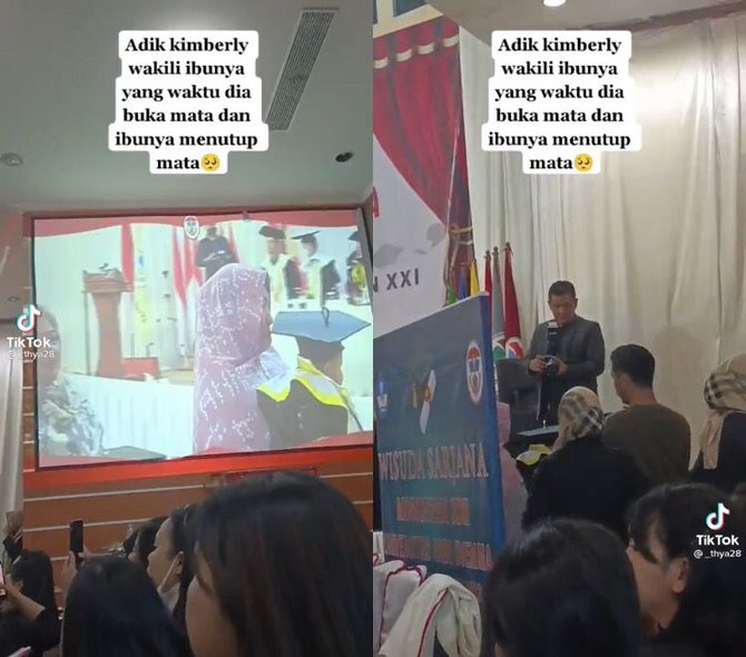 anak wakili wisuda ibunya yang meninggal saat melahirkannya