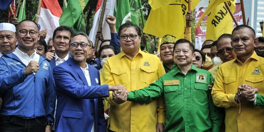 Kemesraan Tiga Petinggi Koalisi Indonesia Bersatu Jalan Bersama ke KPU