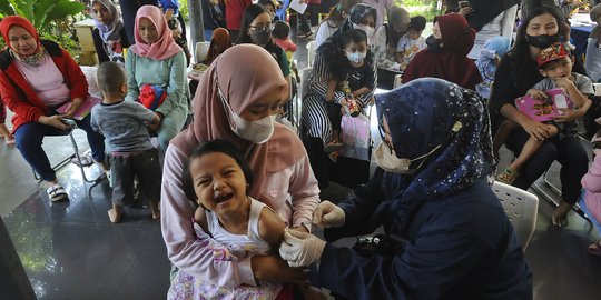 Antusiasme Masyarakat Ikuti Bulan Imunisasi Anak Nasional