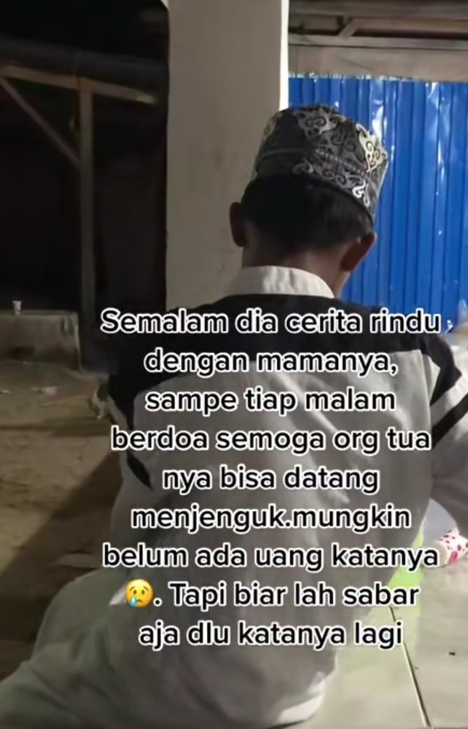 tak dijenguk keluarga selama setahun kisah haru santri ini viral