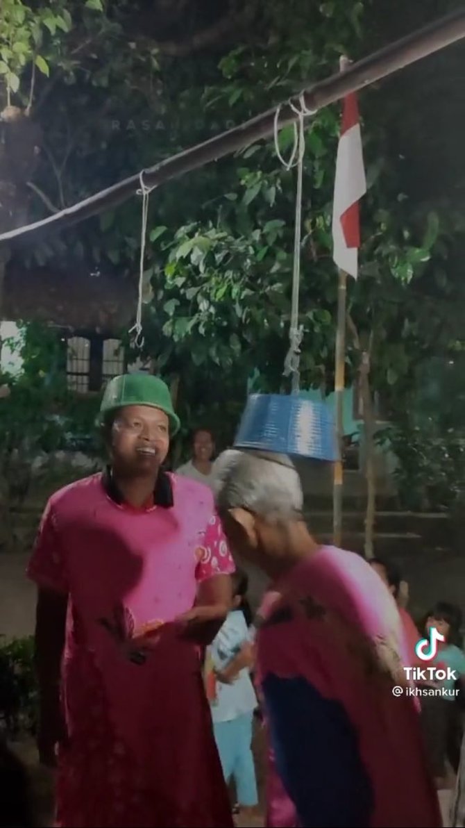 viral video kakek ikut lomba 17 an pakai daster dan joget saat kalahkan yang muda