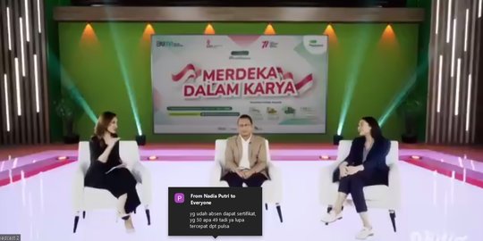 Lewat Webinar, Dirut Pegadaian dan Putri Tanjung Ajak Generasi Muda Jadi Pengusaha