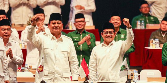 Semringah Prabowo dan Cak Imin Deklarasikan Koalisi Gerindra-PKB