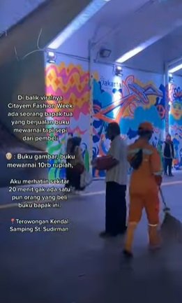 di balik gemerlap citayam fashion week ada kisah haru pak tua pengais rezeki