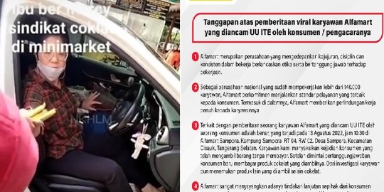 Viral Pegawai Alfamart Tangkap Wanita Naik Mobil Mewah Ambil Cokelat ...