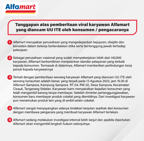 fakta kasus pegawai alfamart yang viral usai tangkap maling berujung proses hukum