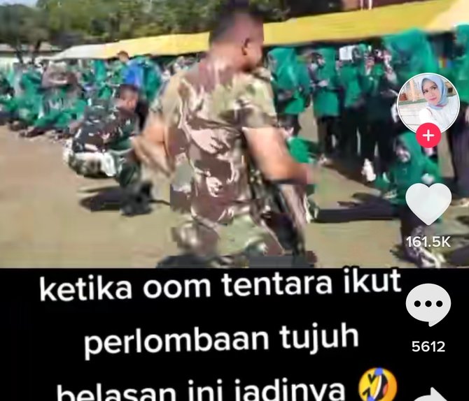 viral bapak bapak tni ikut lomba 17 an bak bayi bikin ngakak