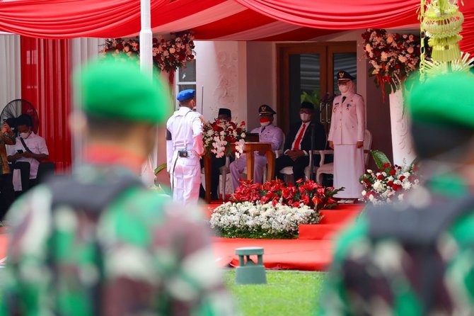 upacara kemerdekaan di banyuwangi