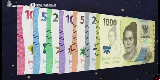 BI Luncurkan Tampilan Baru 7 Uang Rupiah Kertas