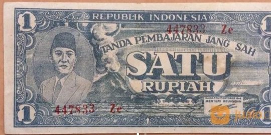 Foto Uang Rupiah Pertama Tahun 1945 dan Terbaru Uang Emisi Tahun 2022