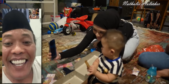 Sudah Bercerai, Momen Sule Video Call Nathalie Holscher & si Kecil Penuh Kehangatan