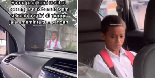 Kisah Bocah Ini Viral, Harus Tunggu Tumpangan Dulu untuk Pergi ke Sekolah