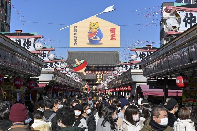 pasar tradisional di jepang dipadati warga jelang tahun baru