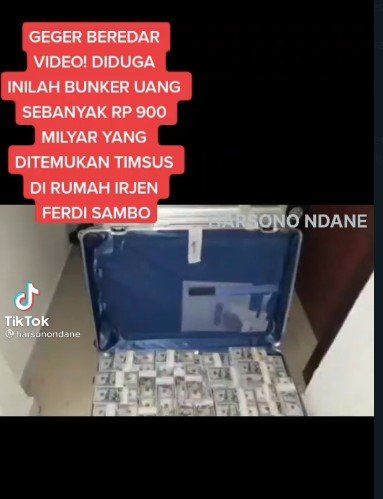 temuan uang di rumah ferdy sambo hoaks