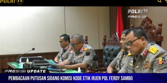 Ferdy Sambo Resmi Dipecat Tidak Hormat dari Polri