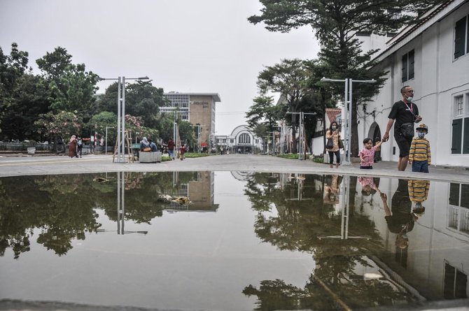 wajah baru jalur pedestrian kota tua