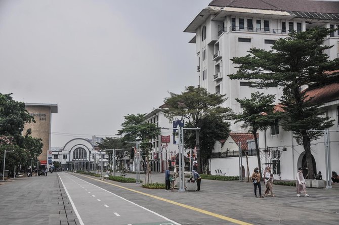 wajah baru jalur pedestrian kota tua