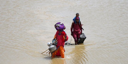 Banjir Parah Pakistan, 900 Tewas dan Jutaan Orang Terdampak