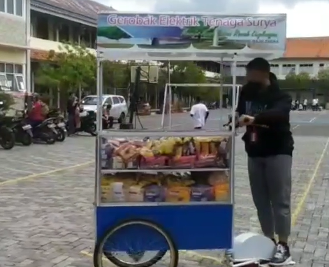 gerobak tenaga surya ciptaan siswa smk di majalengka